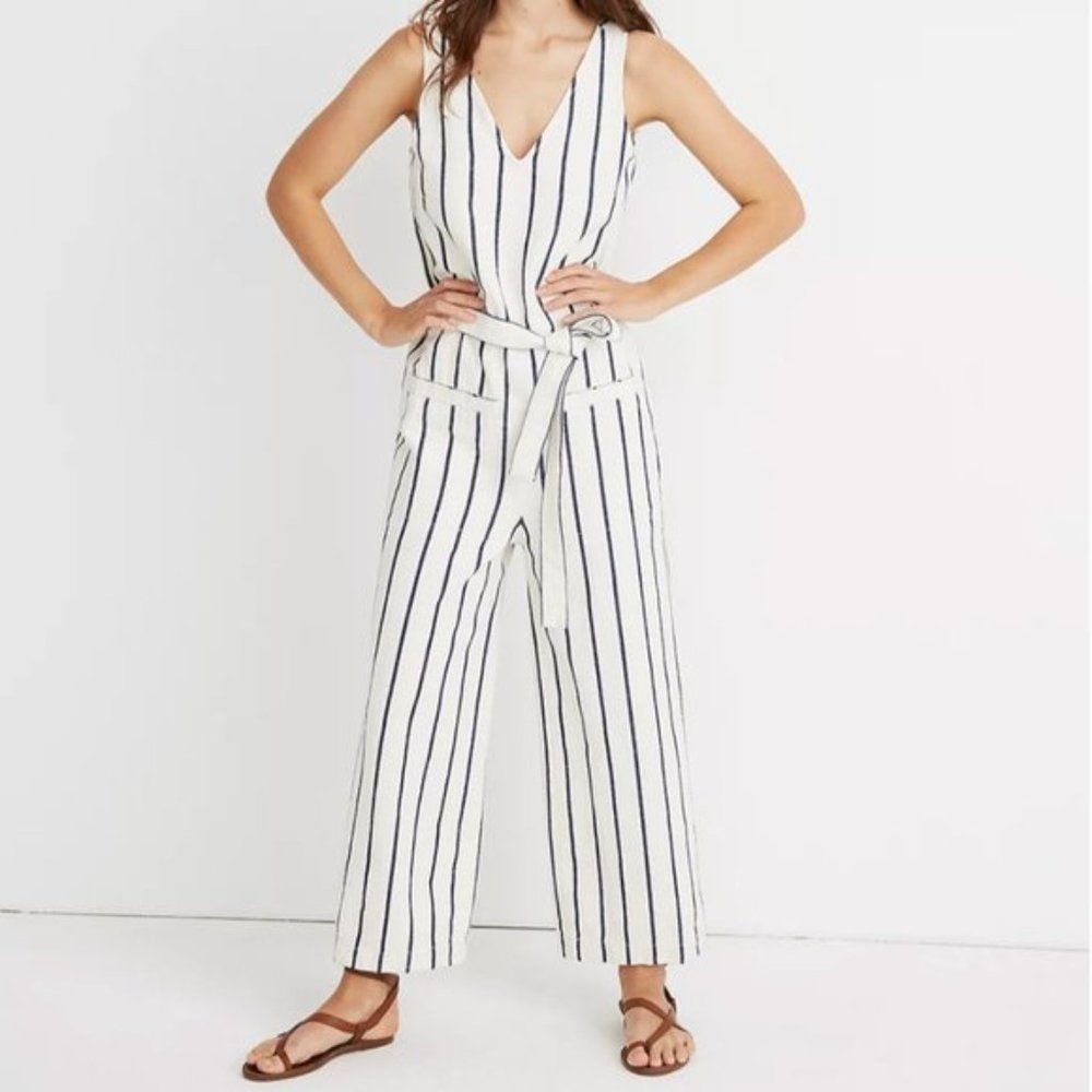 Madewell Striped Pull-On Jumpsuit